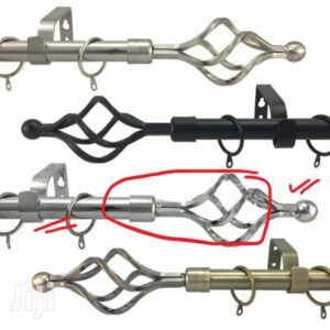 CURTAIN RODS - CHROME-  (3 Meter)