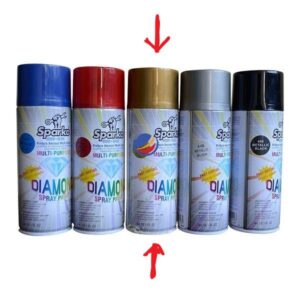SPARKO SPRAY PAINT - Mettalic - METALLIC GOLD- GLOSS (300ml)
