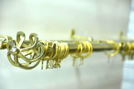CURTAIN RODS - GOLD-  (1 meter Double)