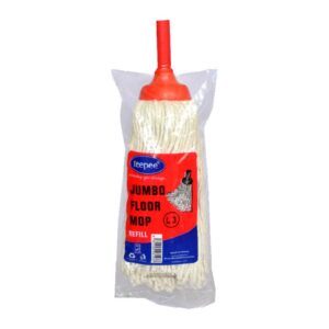 MOP HEAD - L3 + STICK - Teepee - WHITE-  (BIG)