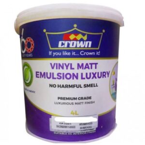 CROWN VINYL MATT EMULSION (LUXURY) - PASTEL BASE- EMULSION (20LT)