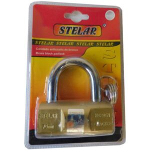 PADLOCK - STELLA - BRASS-  (40)