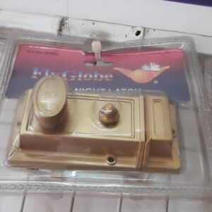 RIM NIGHT LATCH - Flyglobe - BRASS-  (564GL)