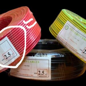 WESTERN CABLE 2.5MM SINGLE - RED-  (2.5MM)